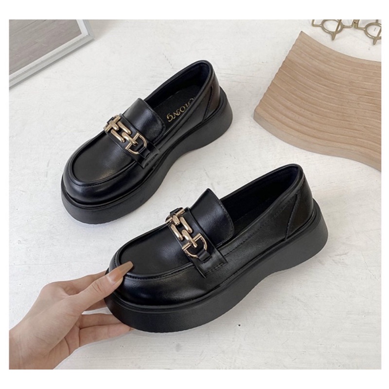 Giày oxford nữ sinh nhật bản đế cao, giày lười bản giới hạn 2022, G119