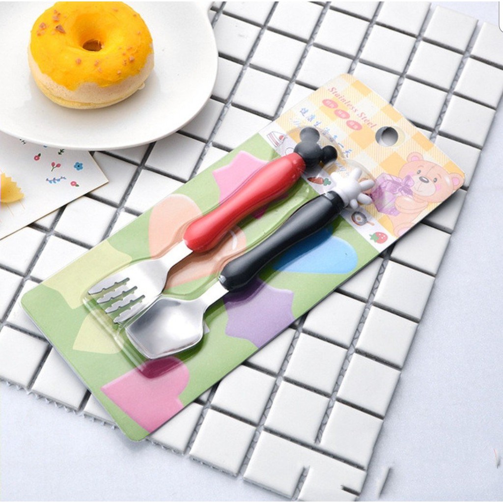 Muỗng nĩa mickey cho bé