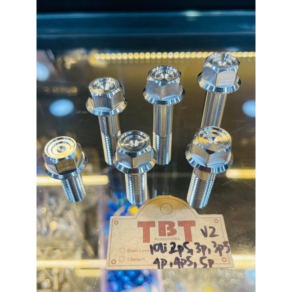 SALAYA TBT Ốc 10li v2 full size inox 304 bảo hành rỉ sét trọn đời lắp nhiều vị trí trên xe