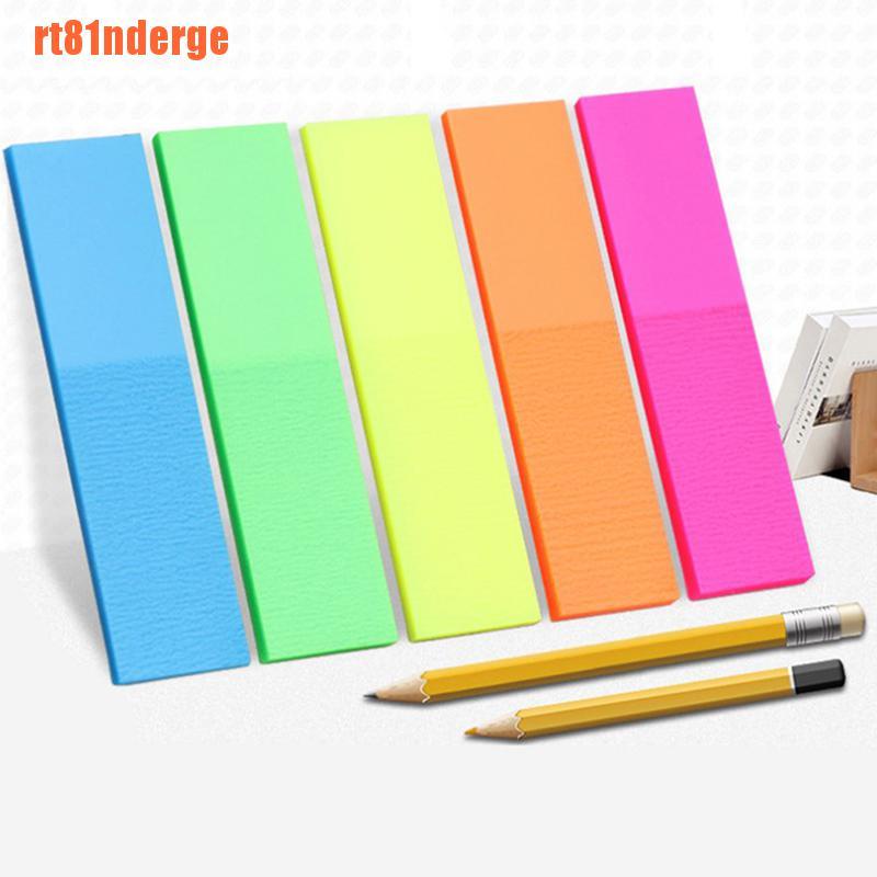 Set 100 Tờ Giấy Ghi Chú Tự Dính Màu Dạ Quang
