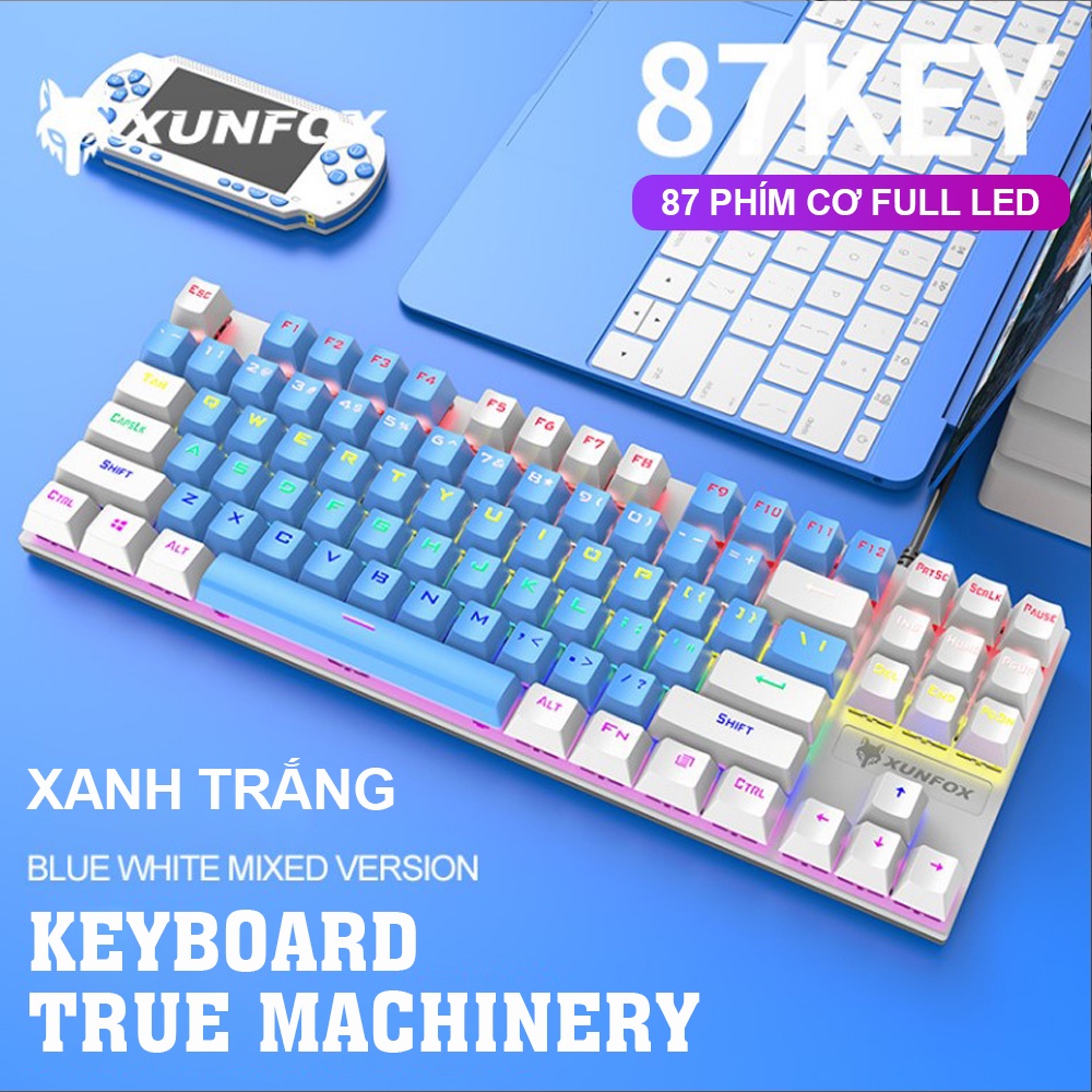 Bàn Phím Cơ Gaming POERMAX K80 Dùng Blue Switch