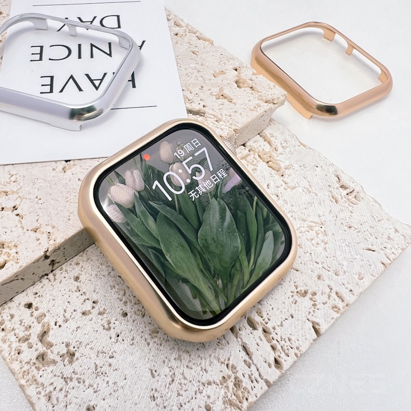Ultra Ốp Bảo Vệ Bằng Hợp Kim Nhôm Siêu Mỏng Dành Cho Apple Watch Series 8 7 SE Ultra 6 5 4 3 2 1 S8 49mm 41mm 45mm 40mm 44mm 38mm 42mm