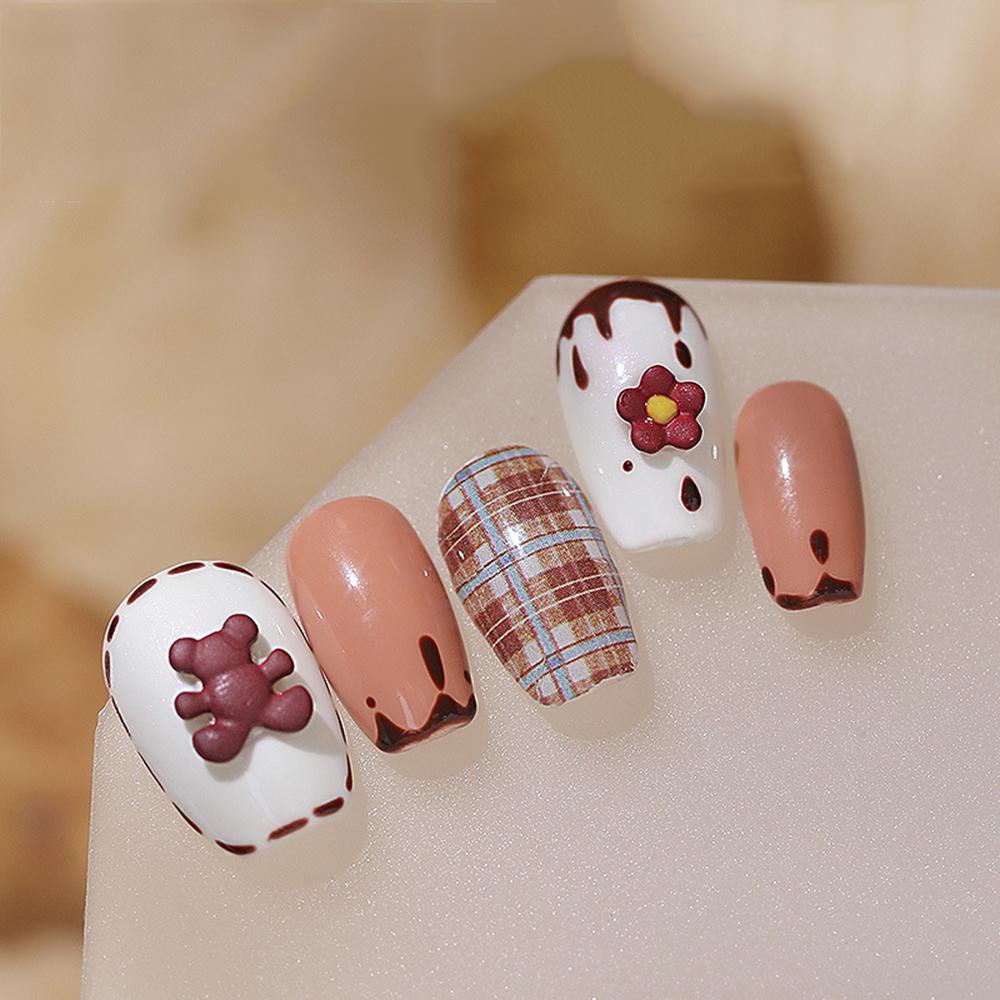 Phụ Kiện Hạt Trang Trí Móng Tay Nghệ Thuật Hình Kẹo / Hoa Hướng Dương / Mặt Cười Chất Liệu Mềm