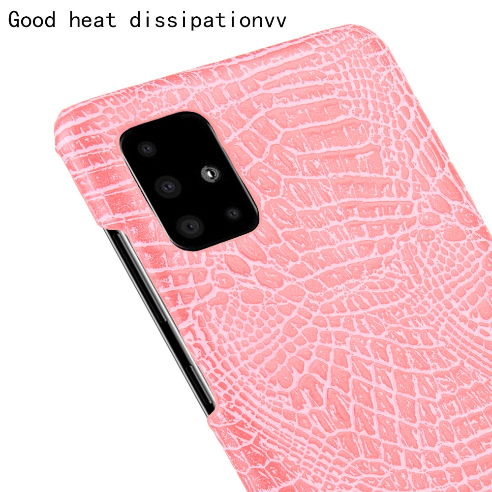 Ốp Điện Thoại Nhựa Cứng Giả Da Cá Sấu Thời Trang Cho Samsung Galaxy A01 Core A21s A23 A31 A71 5G