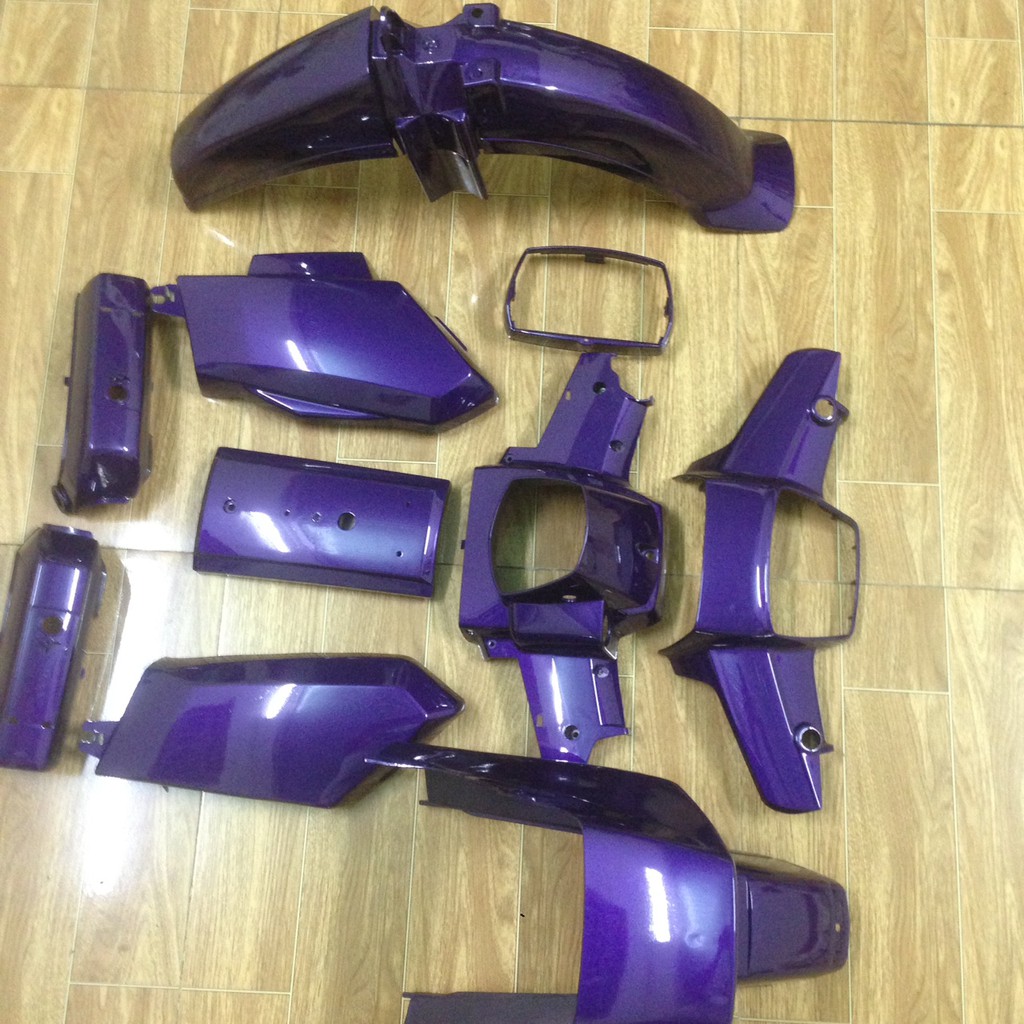 Full bộ Dàn áo xe dream 2,dream ll màu tím cà nhựa nguyên sinh ABS[ D49-TÍM]