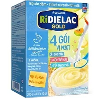 Bột ăn dặm Ridielac Gold 4 vị ngọt HG 200g