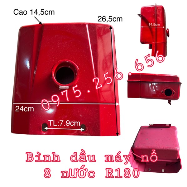 Bình dầu Máy nổ 8 Nước R180 phụ tùng máy nổ
