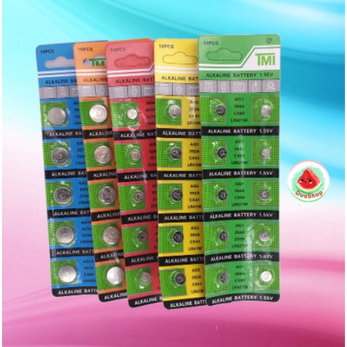 Pin cúc áo các loại AG3, AG10, AG13, dùng cho điều khiển, đồng hồ, đồ chơi... 🍉Duashop🍉
