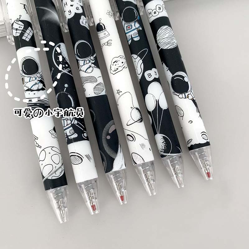 Bút bi mực đen ngòi 0.5mm thiết kế họa tiết đáng yêu tiện lợi