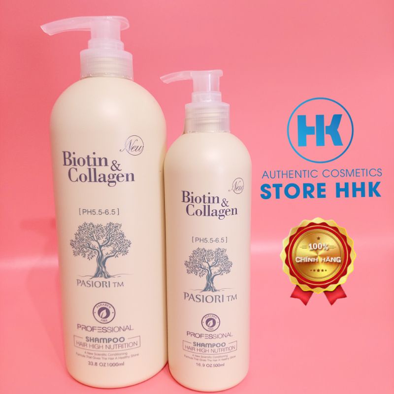 Dầu gội xả BIOTIN COLLAGEN NEW siêu mềm mượt tóc