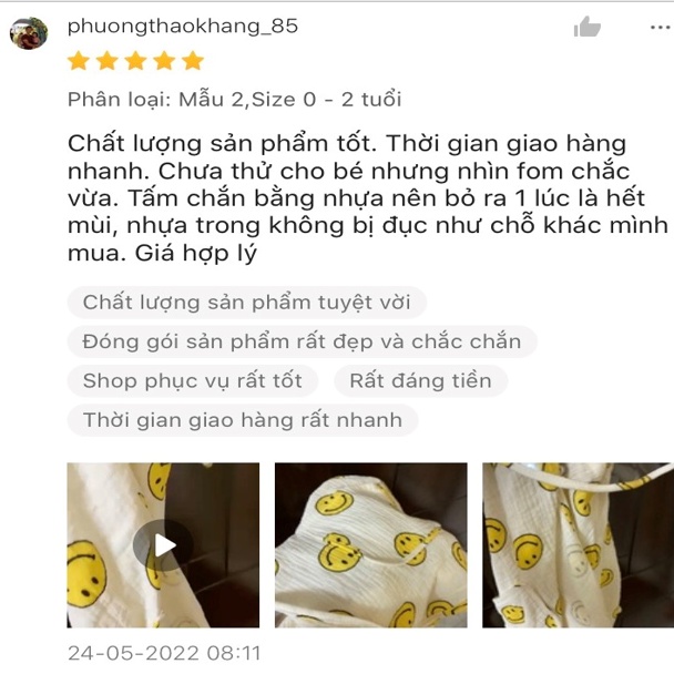 Áo choàng chống nắng cho bé - Áo choàng xô muslin cho bé kèm tấm chắn giọt bắn từ 0 - 5 tuổi