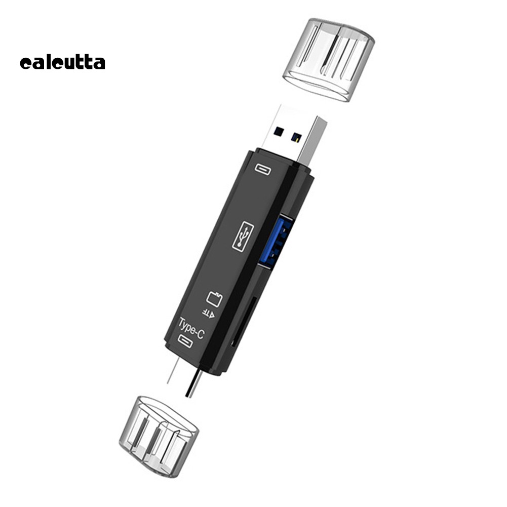 ★DC★5 in 1 USB 3.0 Type-C Micro OTG TF Micro Security Digital Card Reader Adapter