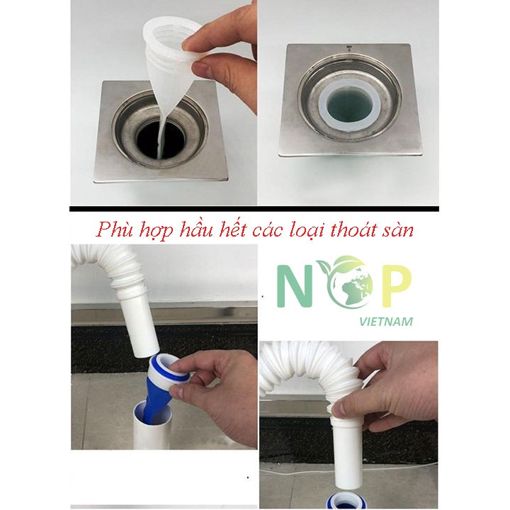 Phễu thoát sàn chống mùi, chống côn trùng silicone