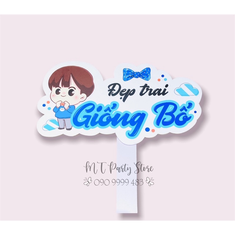 NEW - Hashtag thôi nôi, sinh nhật - Phụ kiện chụp ảnh cầm tay