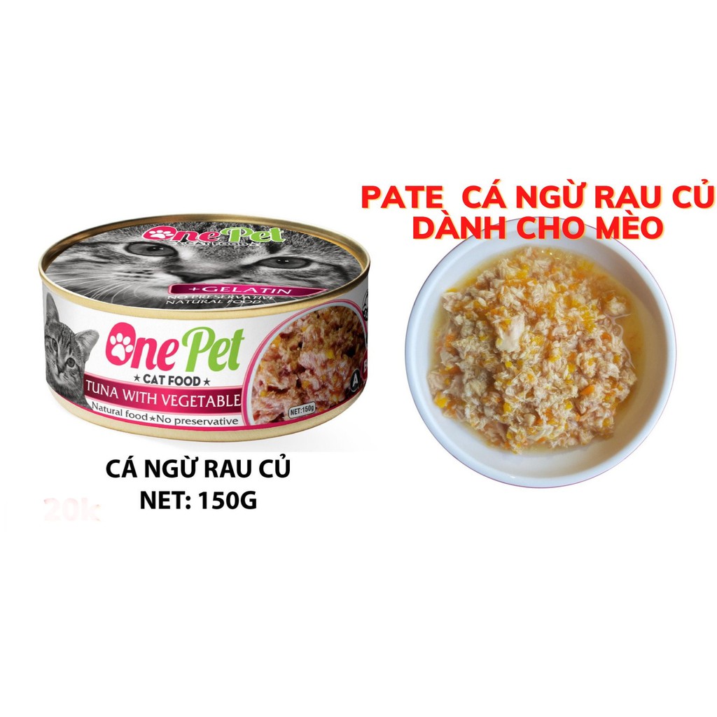 Pate ONEPET Cho Chó Mèo 150g - Nhiều Vị Cá Ngừ Rau Củ