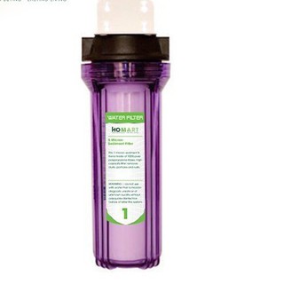 Bộ lọc nước sinh hoạt ly đơn 10 inch Trong