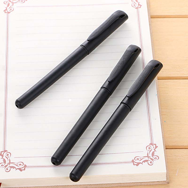 Bút Bi Mực Đen Ngòi 0.5mm Thiết Kế Đơn Giản Cho Học Sinh