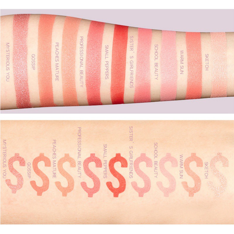 [Hàng mới về] Bảng phấn má hồng 9 màu chống nước chống nhòe lâu trôi | BigBuy360 - bigbuy360.vn