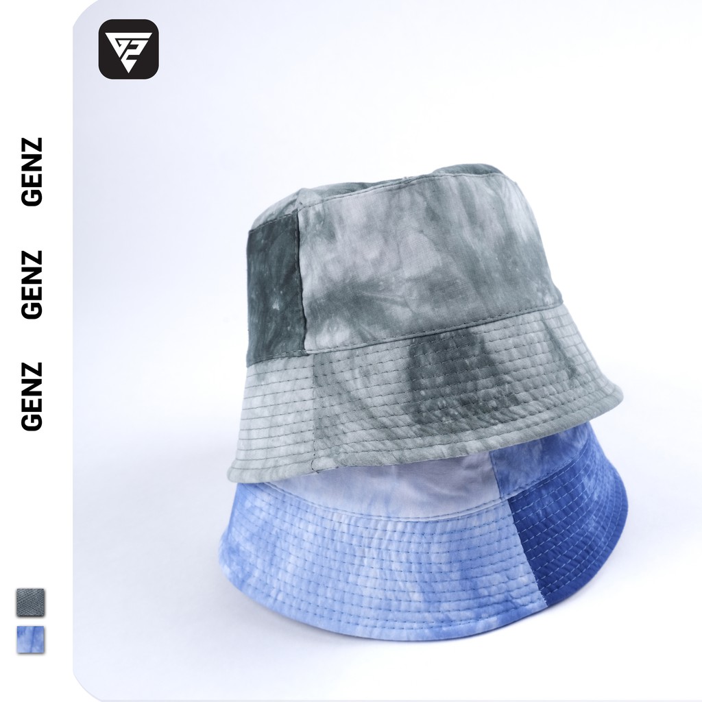 [Mã FAXANH245 giảm 10K đơn 50K] Mũ bucket tie dye GENZ vành cụp phong cách ulzzang unisex ZA019