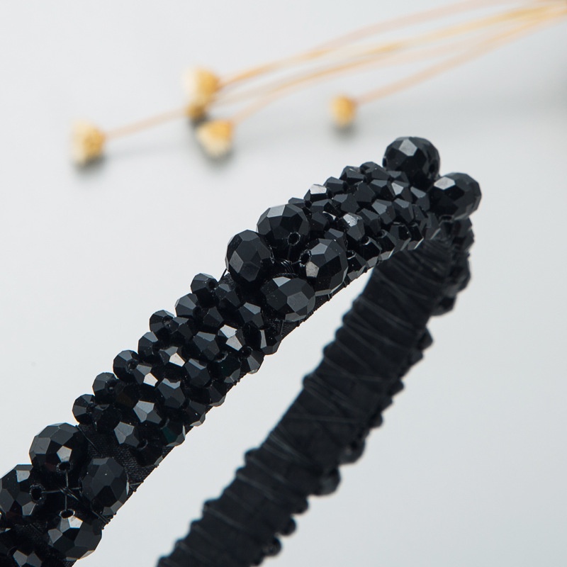 Băng Đô Cài Tóc Đính Hạt Pha Lê Lấp Lánh Đơn Giản Thời Trang Dành Cho Nữ