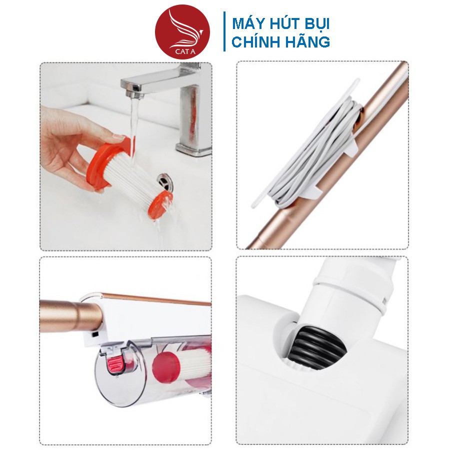 [CÁT Á] Máy Hút Bụi Cầm Tay Cát Á VC20A Công Suất 600W Lực Hút 12000Pa Bảo Hành 6 Tháng Kèm 9 Đầu Hút + Đầu Hút Chăn Nệm | BigBuy360 - bigbuy360.vn