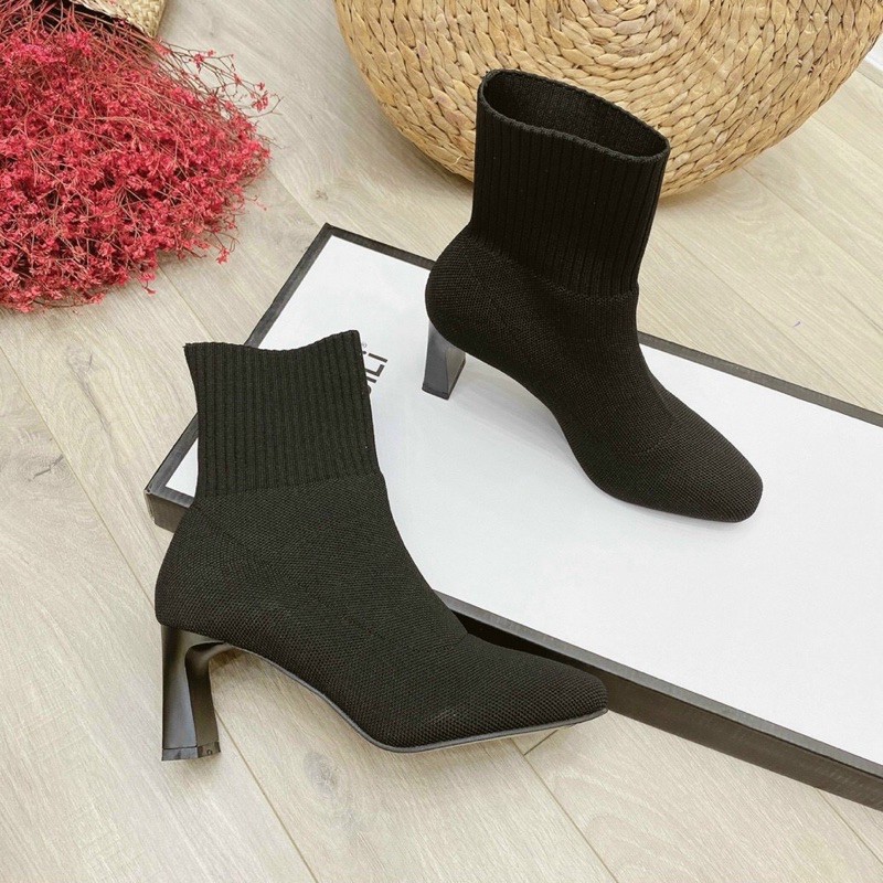 Boot len zara gót dẹt fullbox