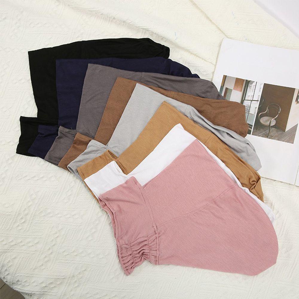BORAG Khăn Trùm Đầu Hijab Hồi Giáo Bằng Cotton Màu Trơn Che Phủ Toàn Diện