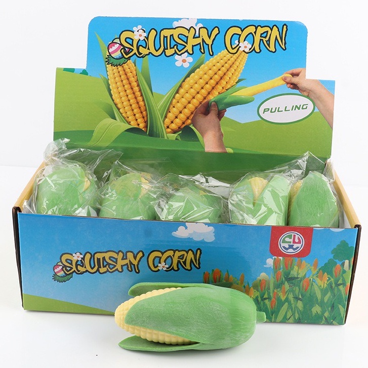 Squishy Gudetama Bắp Ngô Bóc Vỏ Màu Xanh Ngô Chín Vàng đáng yêu mochi slime bóp xả stress giải tỏa căng thẳng