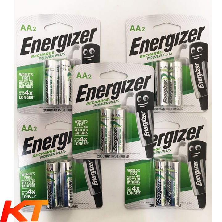 Pin AA sạc Energizer 2000mah, pin sạc tiểu AA HR6 (combo 10 viên).