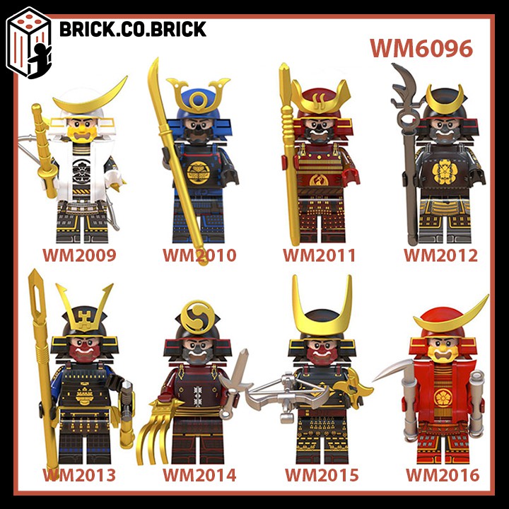 WM6096 - Đồ chơi lắp ráp mô hình minifigure lính non lego- Samurai Với Giáp Tuyệt Đẹp -Armor Võ Sĩ Đạo Nhật Bản Mẫu Mới