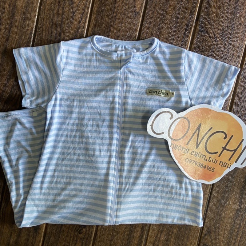 Túi ngủ cotton Conchimkids.Ngắn tay,có cúc mở chân (12 mẫu)