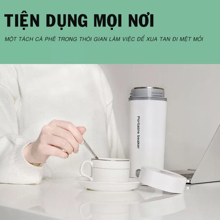 Bình đun nước mini, Bình đun nước du lịch dung tích 450ML