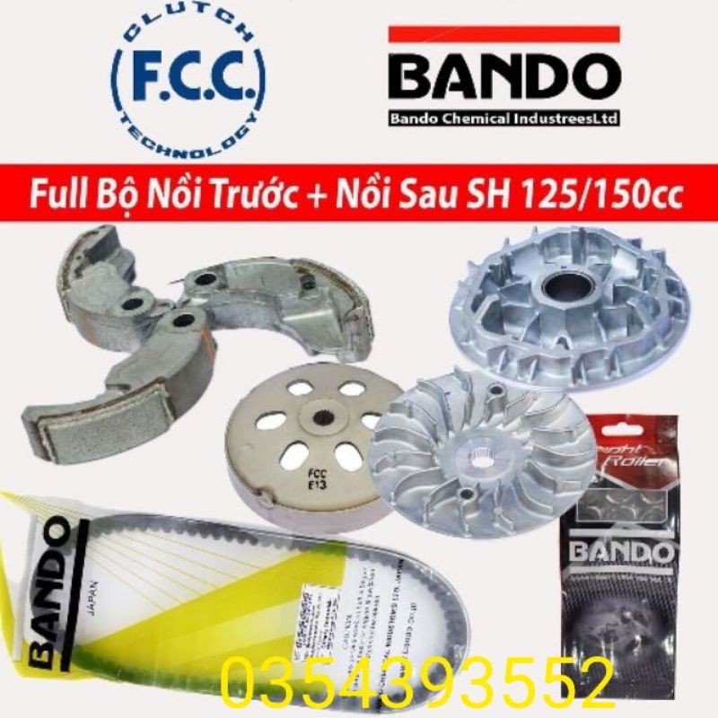 Combo bộ côn trước sau Sh 125cc_150cc việt nam chính hiệu