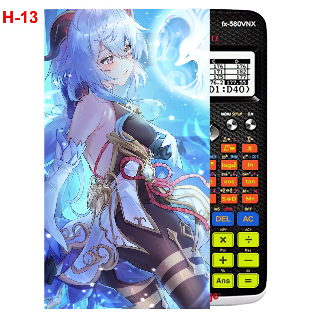 Decal Máy tính CASIO fx570, fx580...anime Gemshin Impact