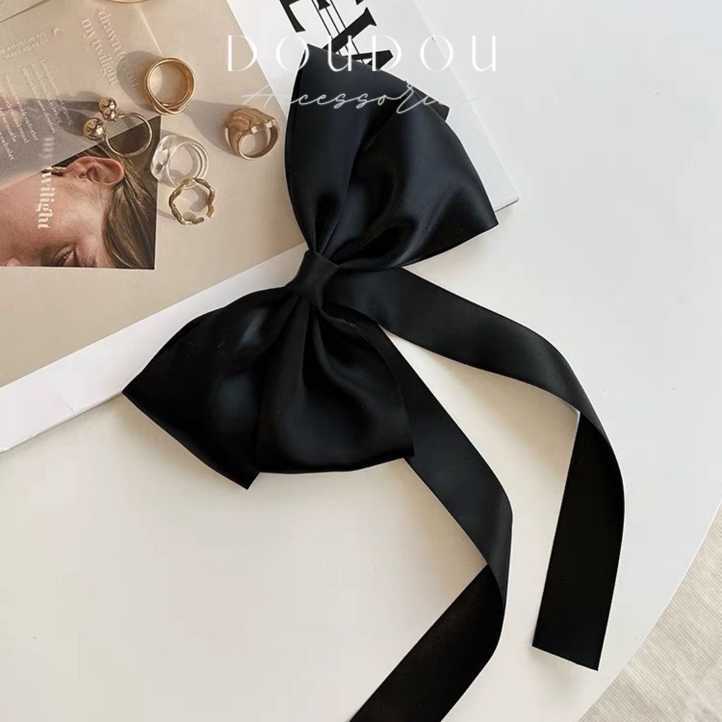 Phụ kiện kẹp tóc xinh DOUDOU Cặp tóc Kẹp tóc nơ Ngô Cẩn Ngôn Hottrend phong cách Hàn Quốc thời trang FJ022