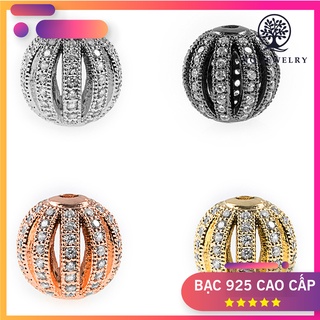 Charm hợp kim đính đá kẻ sọc dưa hấu