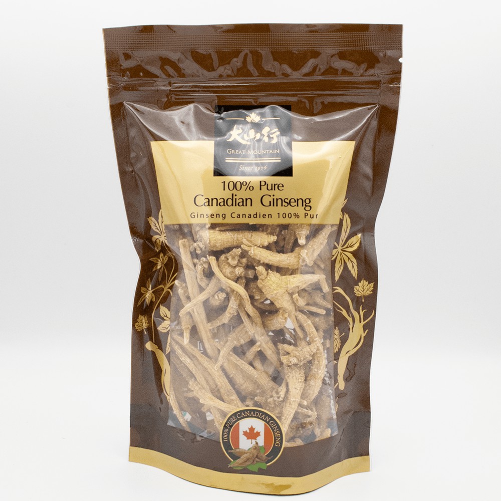 Nhân sâm khô củ dài Great Mountain 227gr Núi tuyết Canada
