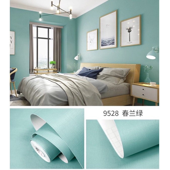 Decal Giấy dán tường 10Mét Trơn Nhám nhiều màu keo sẵn chống nước tốt khổ 45cm | BigBuy360 - bigbuy360.vn