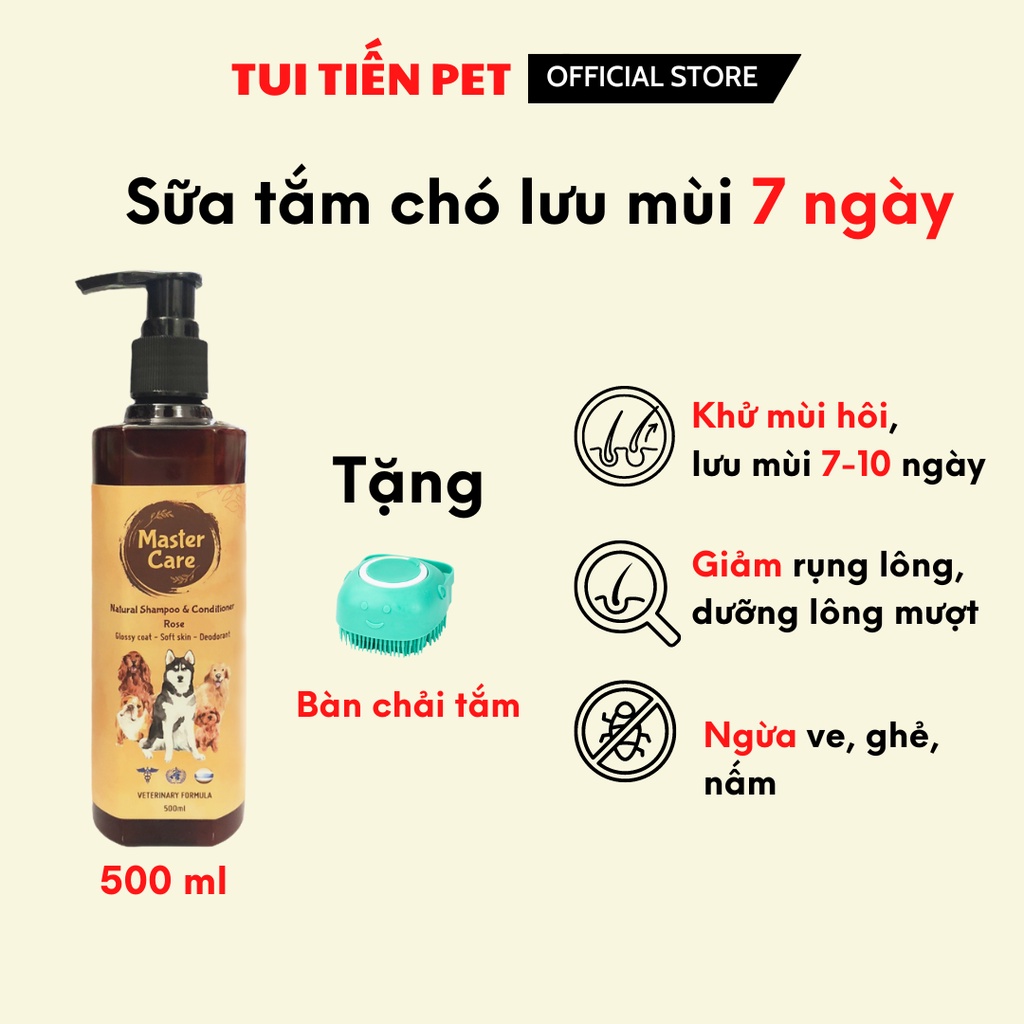 Sữa tắm cho chó Xà bông cho chó Poodle khử mùi thơm 7 ngày 500ml
