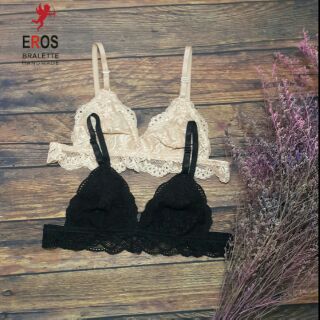 Combo 2 áo lót bralette nude đậm và đen