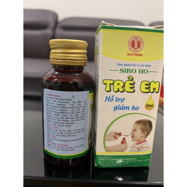 Siro giảm ho cho trẻ em - Hỗ trợ giảm ho, bổ phế