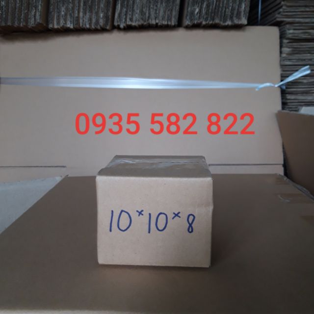 100 Hộp carton 10x10x8