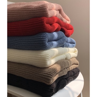 (Order) Áo len cổ tròn trơn