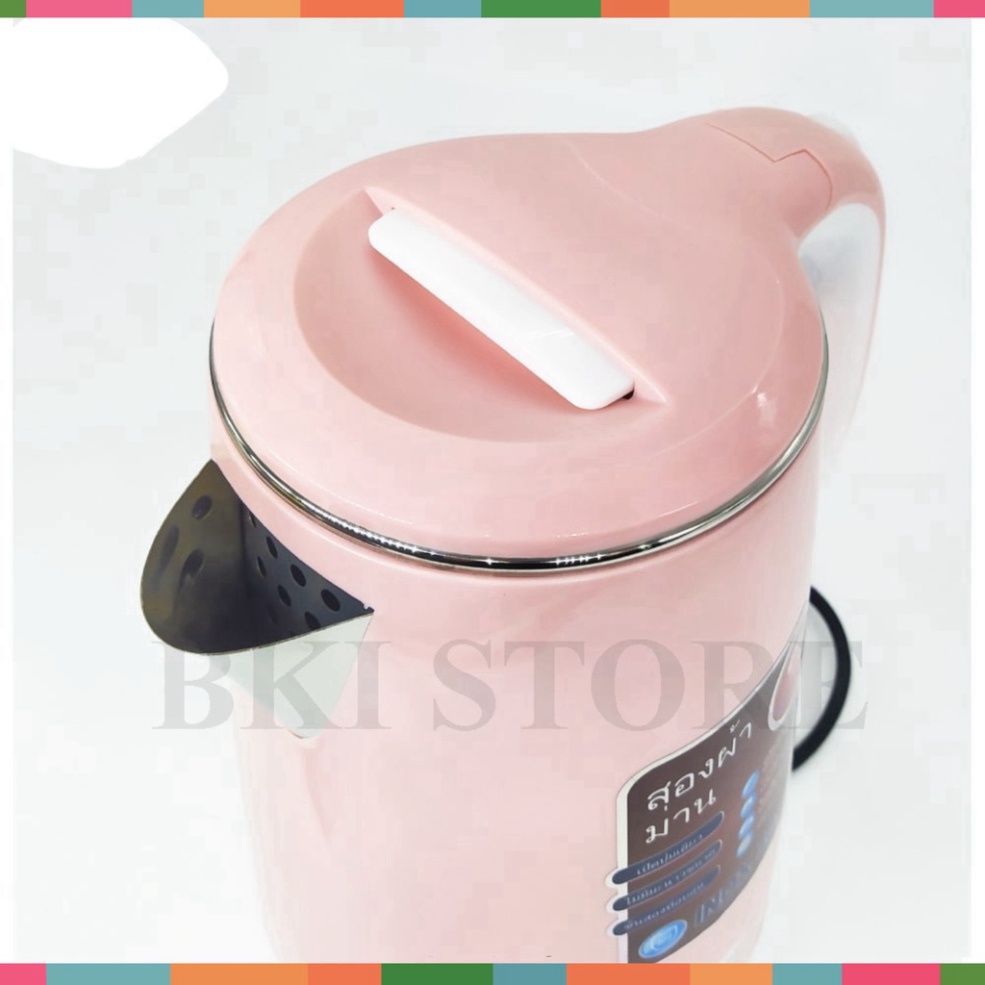 Ấm Siêu Tốc JIPLAI THÁI LAN Cao Cấp 2.5L 2 Lớp Cách Nhiệt, Ấm Đun Siêu Tốc 2 Lớp Loại Lớn, Nồi Đun Nươc Ti