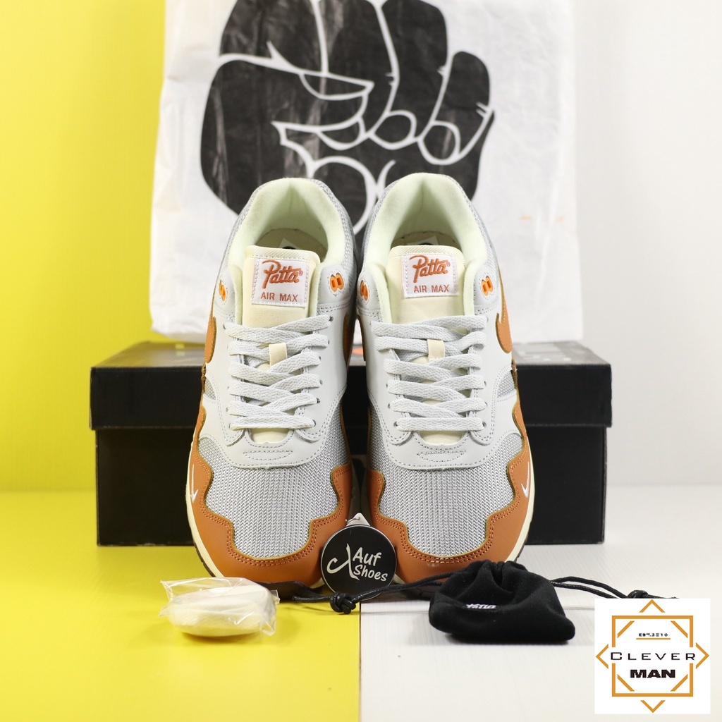 Giày Thể Thao Air Max 1 Patta Monarch Màu Cam Phối đồ Cực Chất Cho Cả Nam Và Nữ Clever Man Store