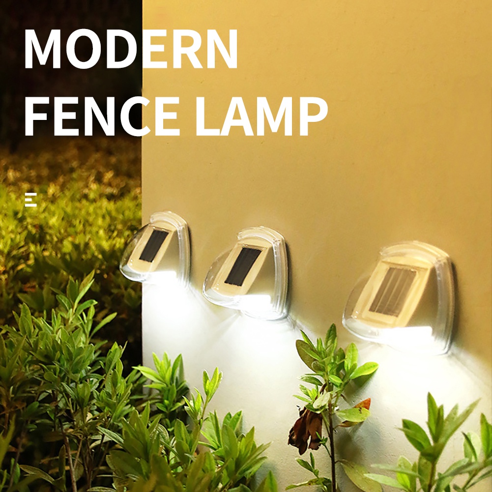 Set 2 Bóng Đèn LED Gắn Tường Sử Dụng Năng Lượng Mặt Trời Chống Thấm Nước Siêu Sáng Tiện Dụng