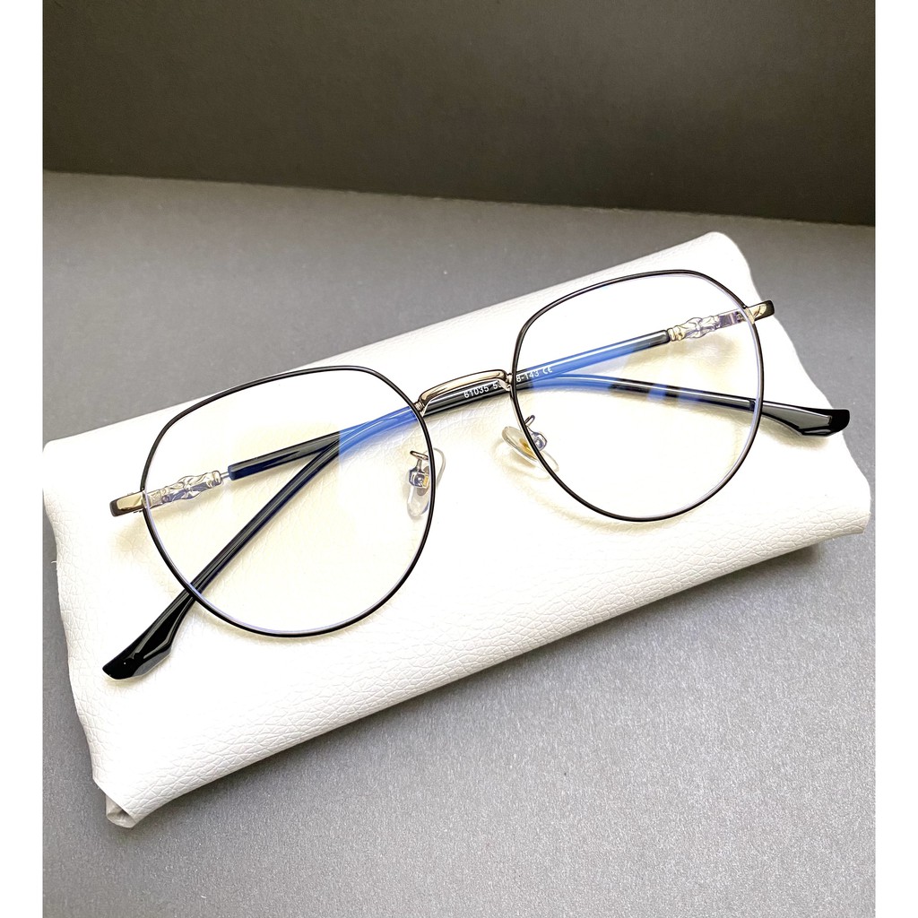 Gọng kính mắt tròn kim loại Elmee E61035 kiểu dáng sành điệu | BigBuy360 - bigbuy360.vn