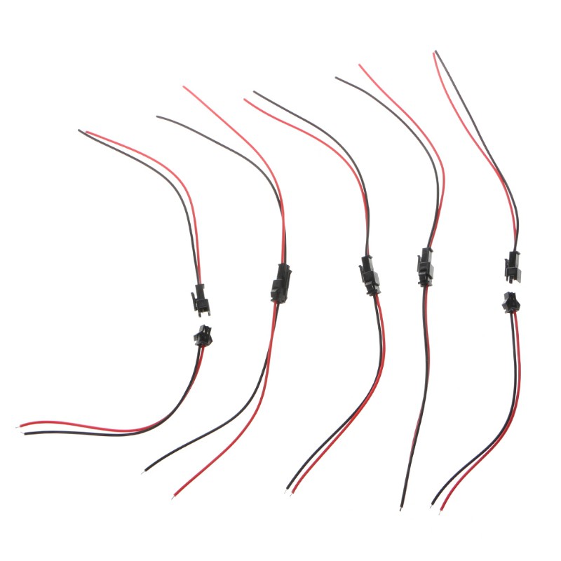 Set 10 Cặp Dây Cáp Nối Jst Sm 2pins Male Sang Female Cho Đèn Led