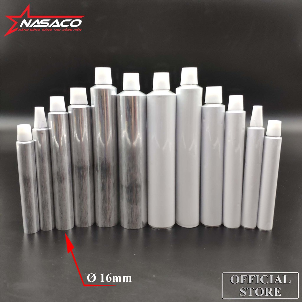 Tuýp Nhôm Hand Made Phi 16 mm Sức Chứa 10g Hóa Mỹ Phẩm, Dược Phẩm