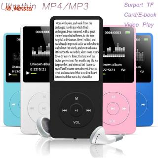 🎈Mr.Monster🎈70 Hours Playback MP3 MP4 Lossless Sound Music Player FM Recorder TF Card